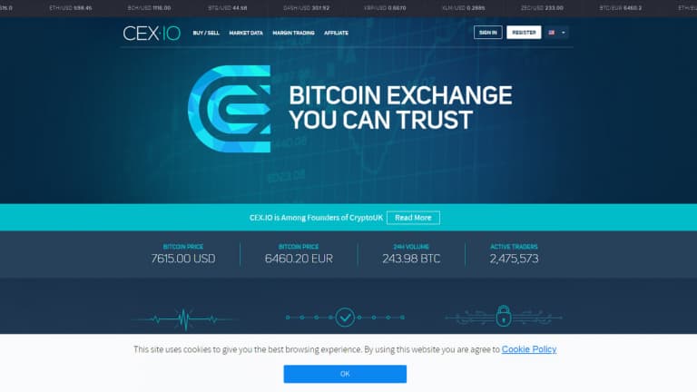 Обзор криптовалютной биржи CEX.io